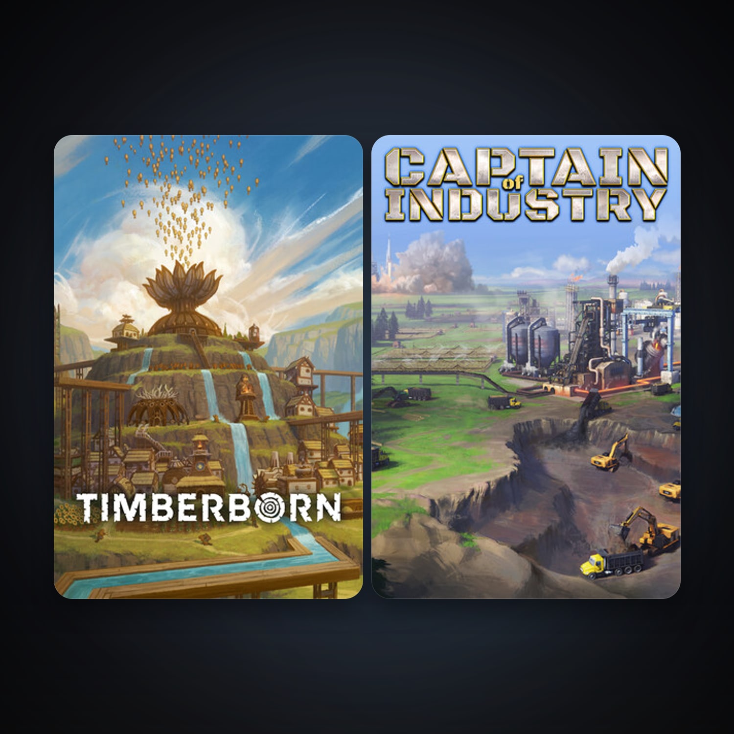 Timberborn + Captain of Industry, 2 games, clean — HabibiAccounts