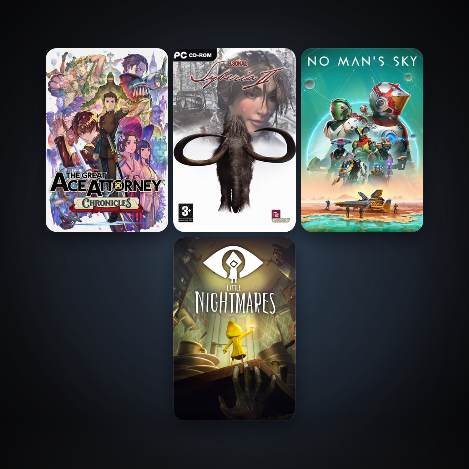 Syberia II + No Man's Sky, 10 games, clean — HabibiAccounts