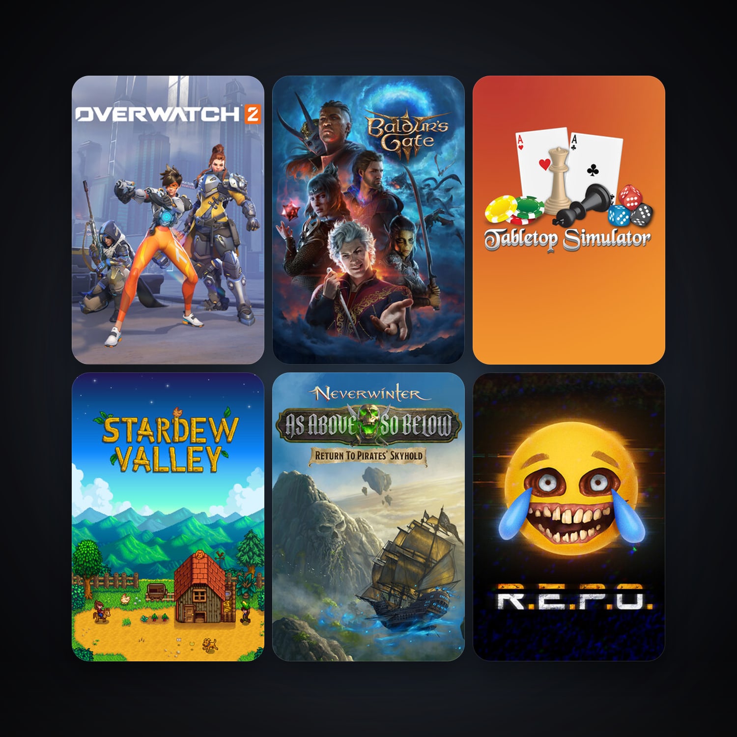 Sid Meier's Pirates! + Neverwinter, 23 games, clean — HabibiAccounts