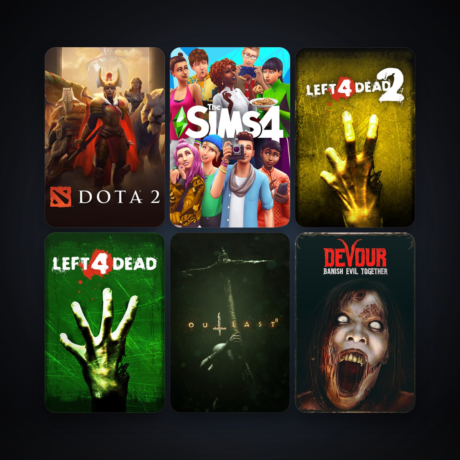 Left 4 Dead + Left 4 Dead 2, 32 games, clean — HabibiAccounts