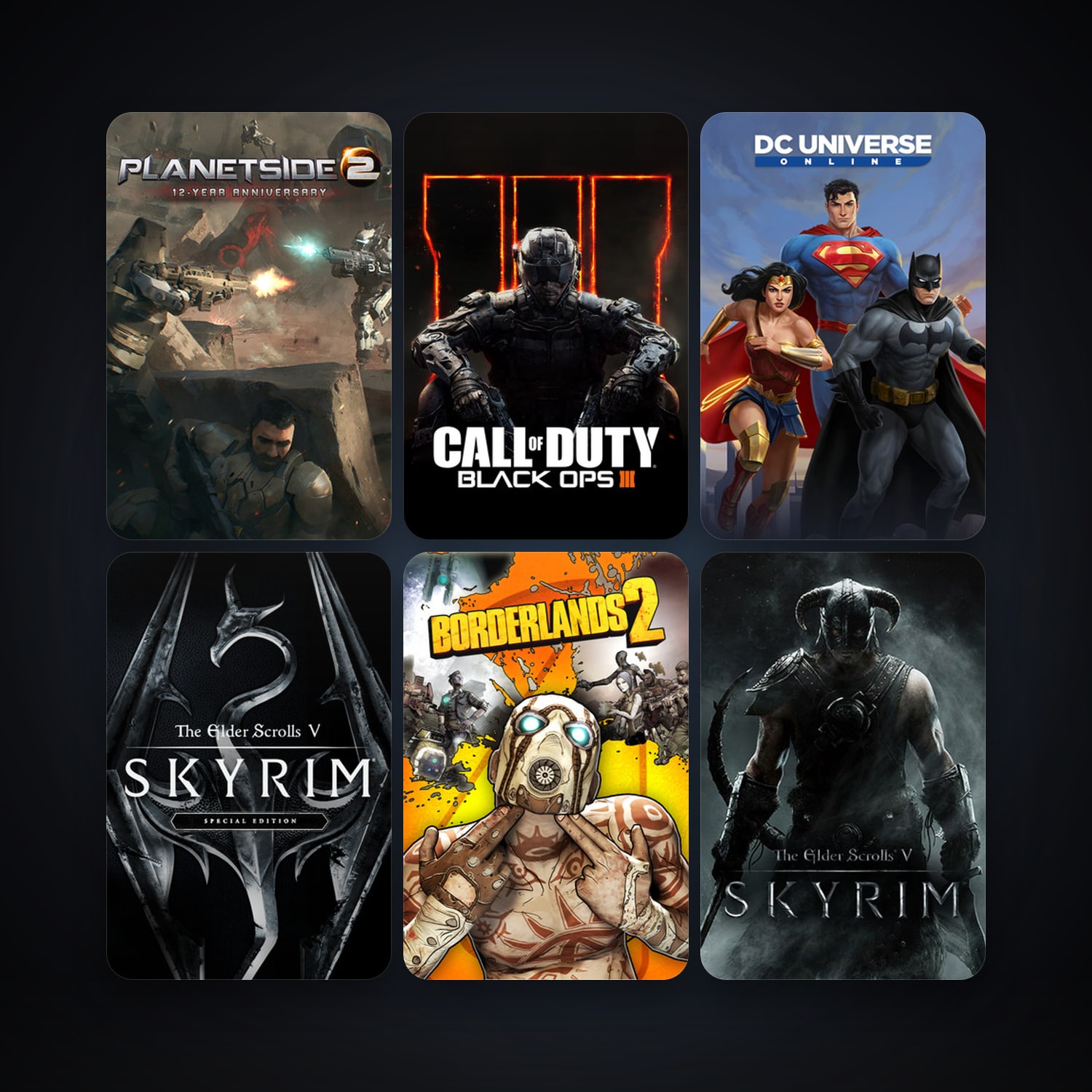 DC Universe Online + Borderlands 2, 91 games, Steam 10, clean — HabibiAccounts
