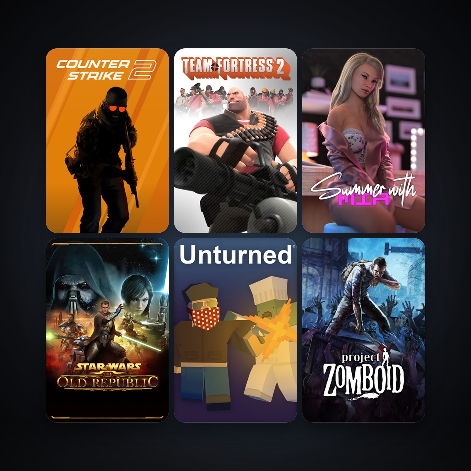Team Fortress 2 + CS2 Prime, 102 games, Steam 38, clean — HabibiAccounts