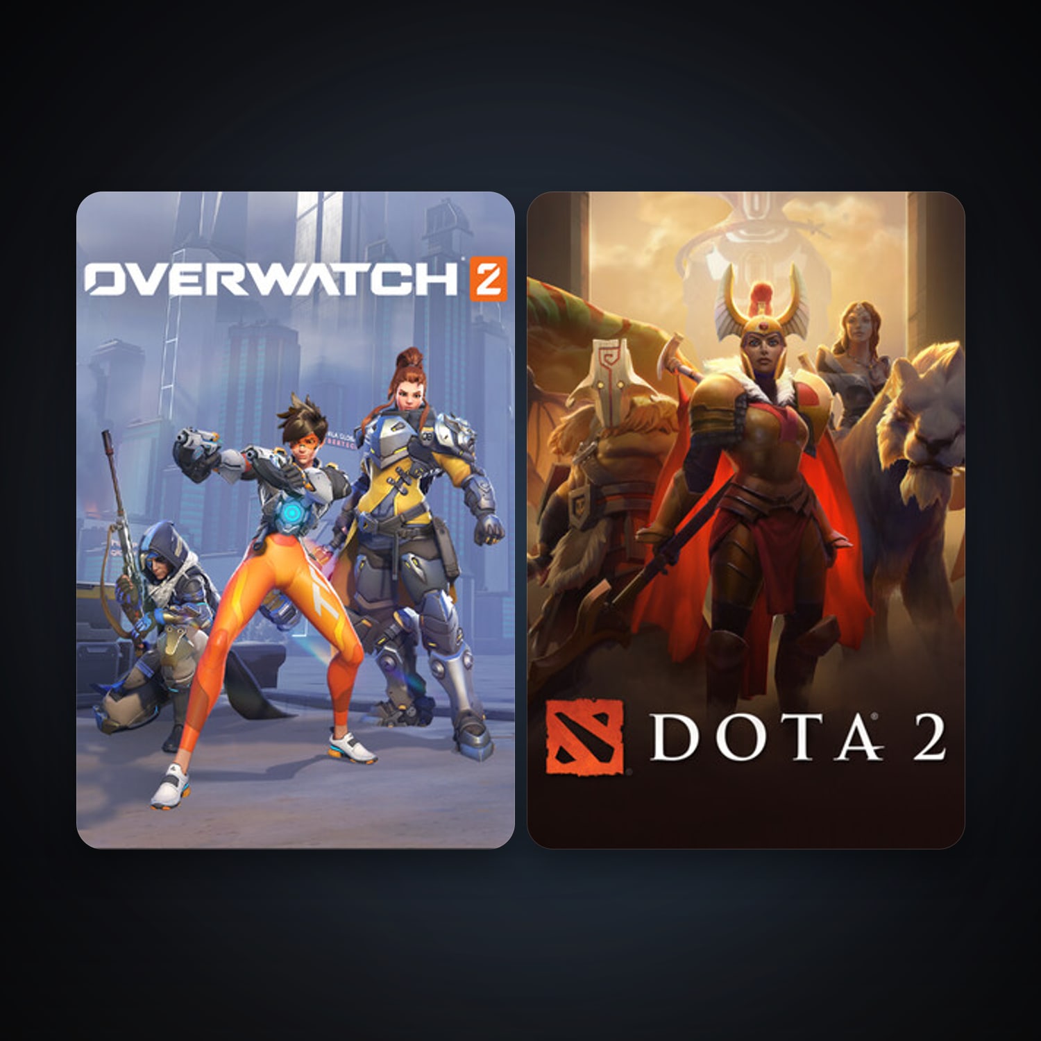 Dota 2 + Overwatch 2, 2 games, clean — HabibiAccounts