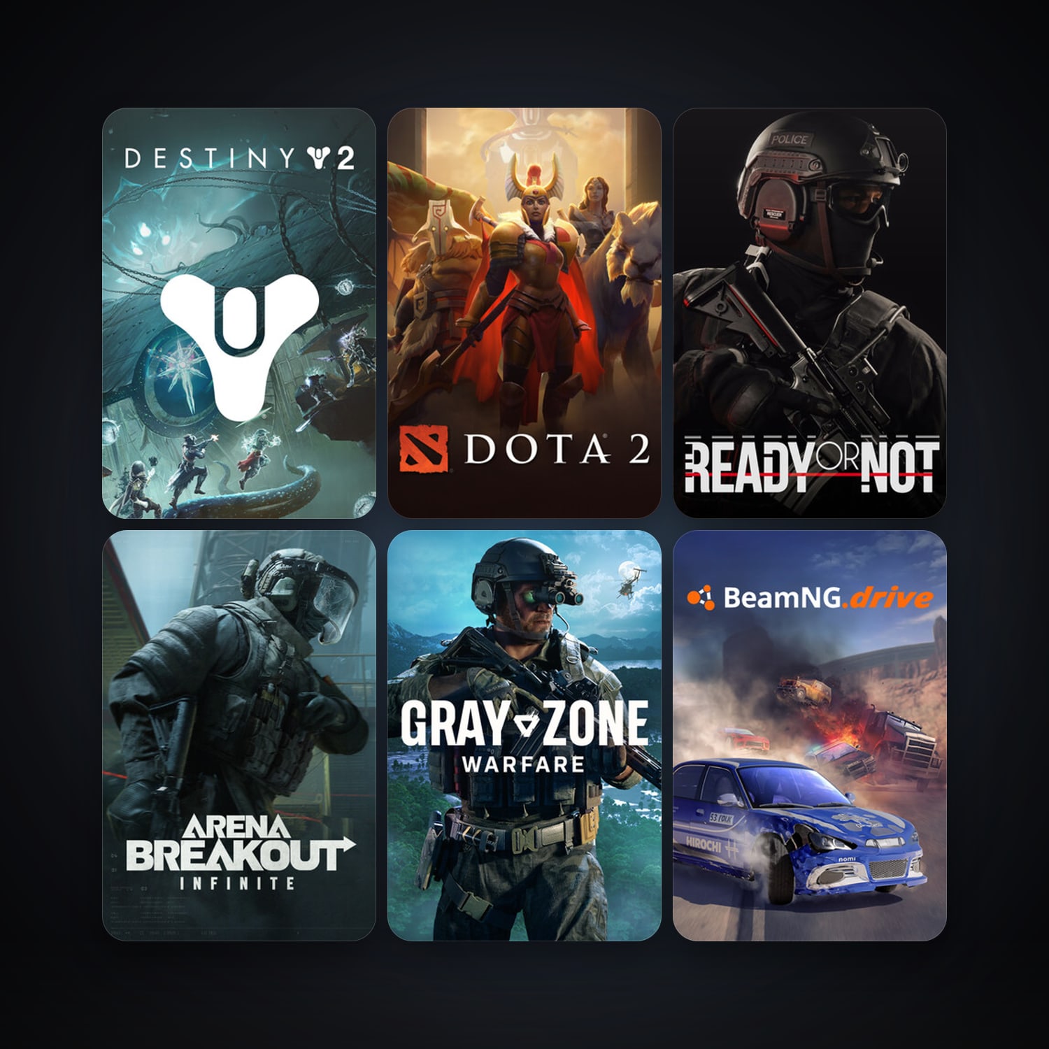 Dota 2 + BeamNG.drive, 125 games, Steam 12, clean — HabibiAccounts