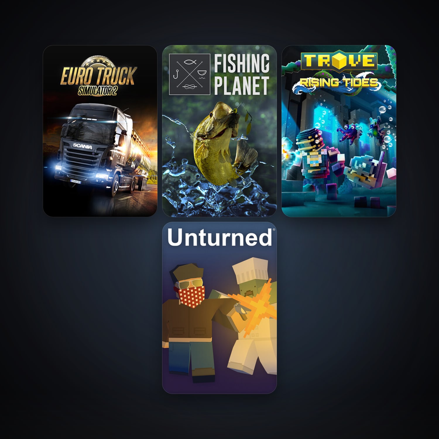 Euro Truck Simulator 2 + Trove, 16 games, clean — HabibiAccounts