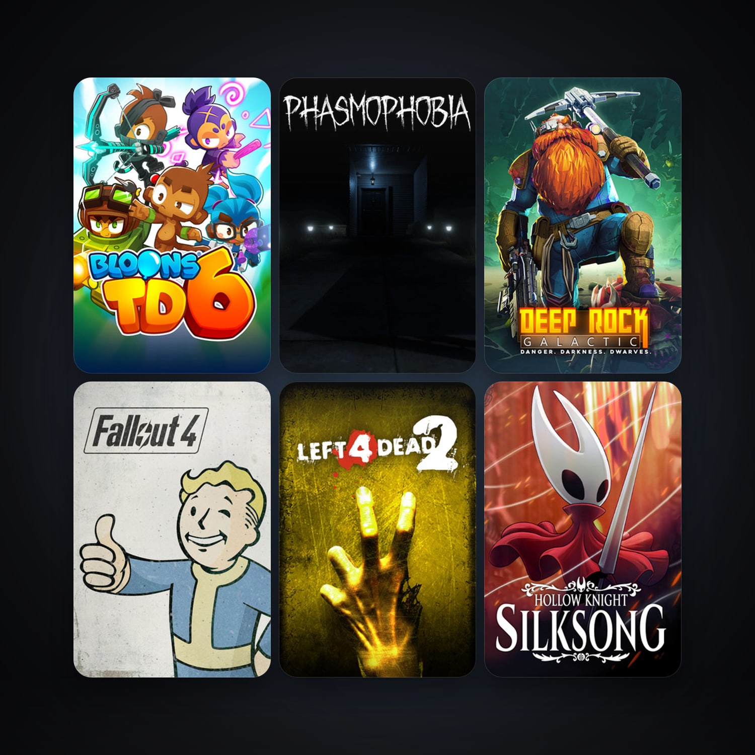 Left 4 Dead 2 + Project Zomboid, 41 games, clean — HabibiAccounts