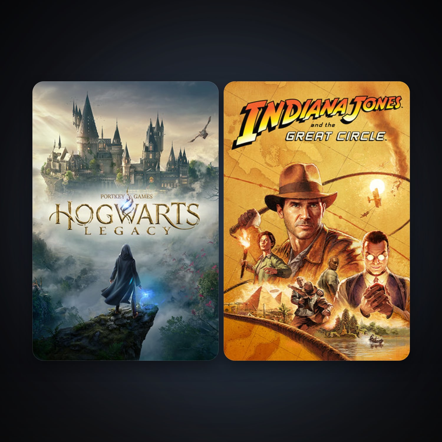 Hogwarts Legacy + Indiana Jones and the Great Circle, 2 games, clean — HabibiAccounts