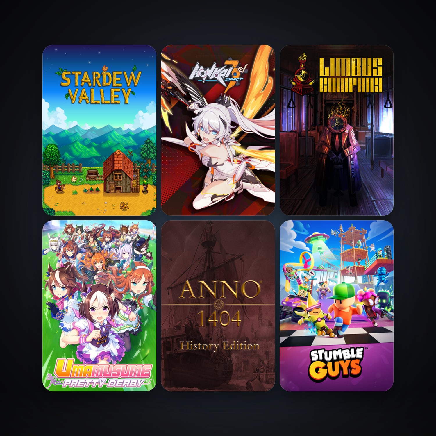 Stardew Valley + Anno 1404 - History Edition, 8 games, clean — HabibiAccounts