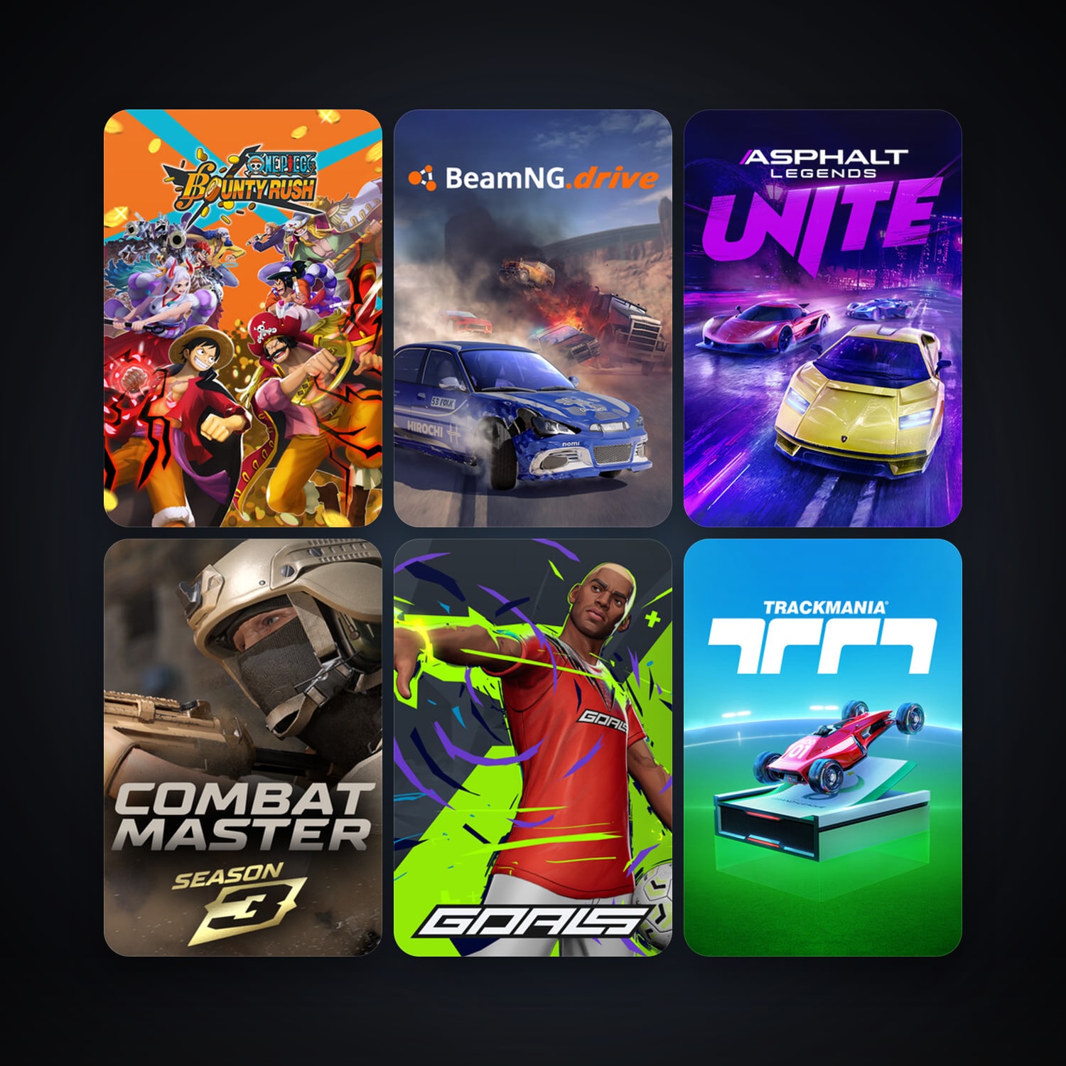 BeamNG.drive + Asphalt Legends Unite, 8 games, clean — HabibiAccounts