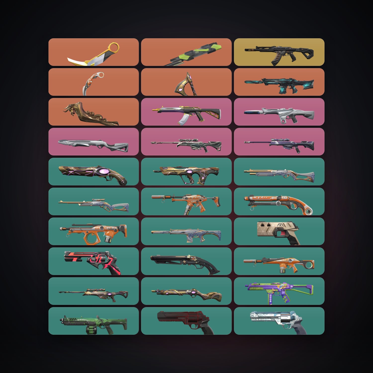 AP Gold 1 locker — 5 knives, 58 skins, lvl 121 — HabibiAccounts