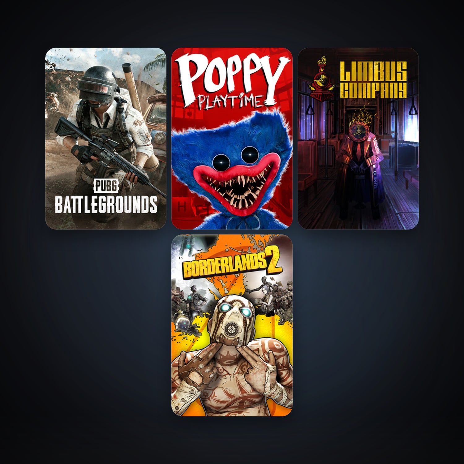 Borderlands 2 + PUBG: BATTLEGROUNDS, 6 games, clean — HabibiAccounts