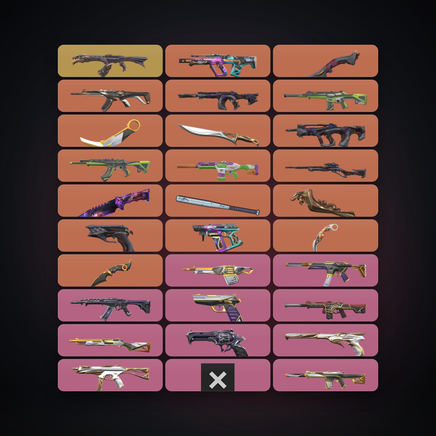 NA Ascendant 1 locker — 8 knives, 78 skins, lvl 270 — HabibiAccounts