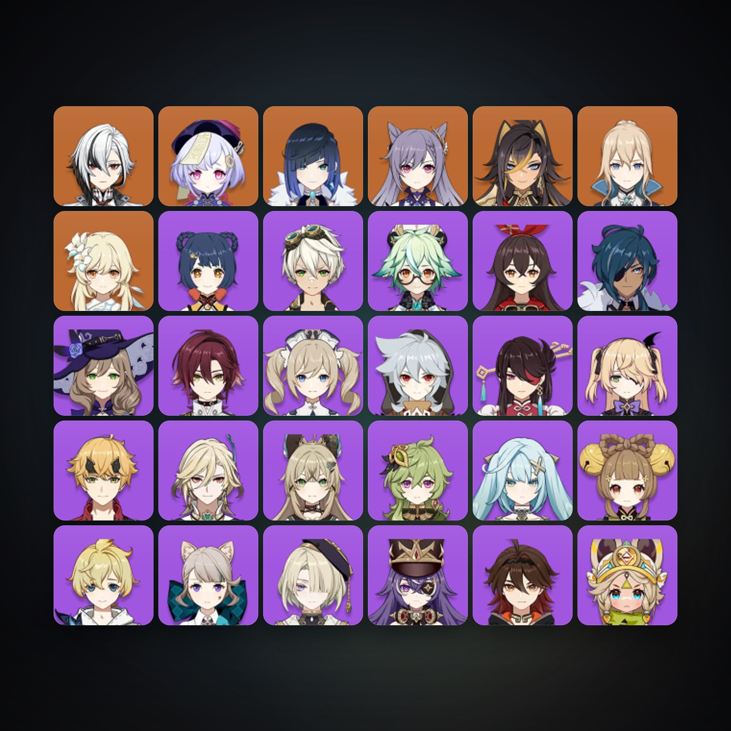 Genshin Impact | AR 50 | 31 Chars | 6× 5★ — HabibiAccounts