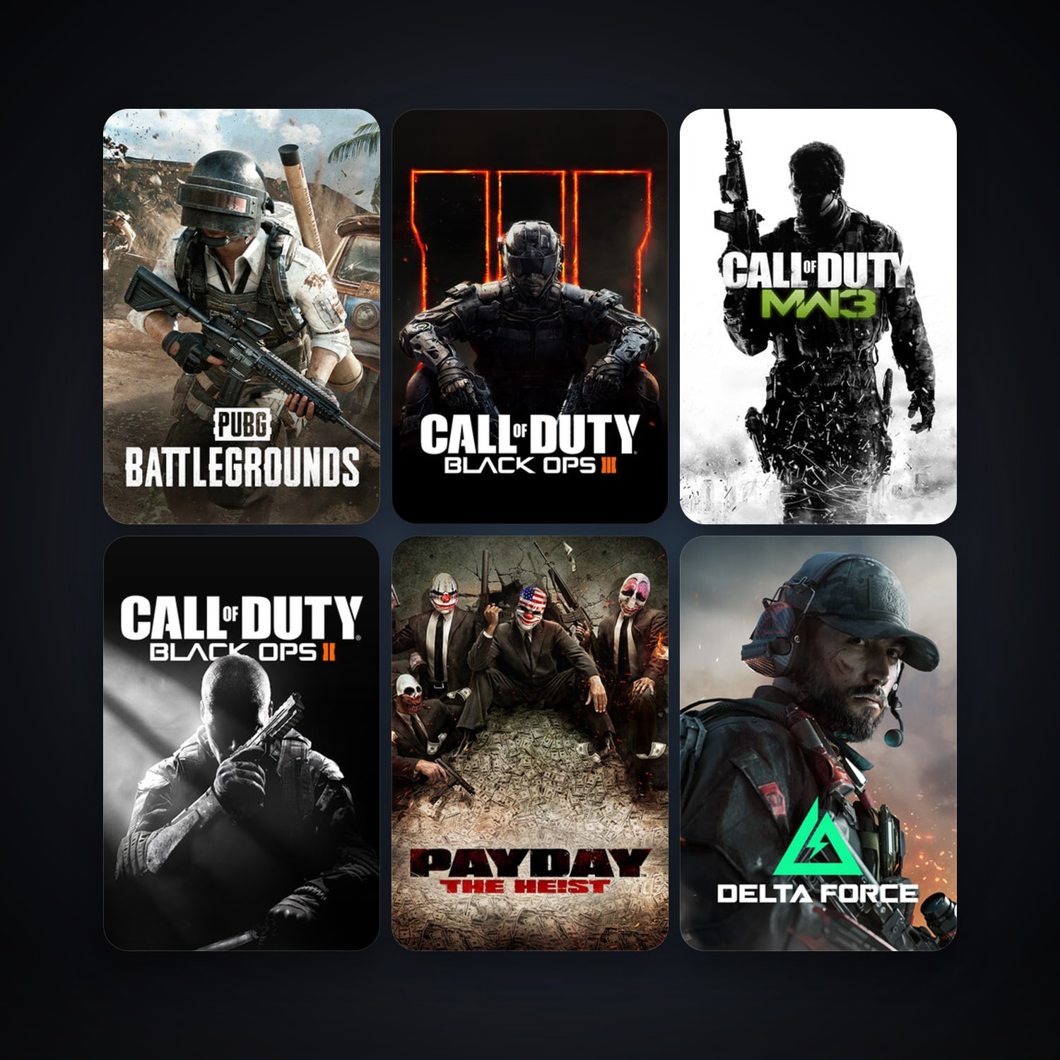PAYDAY The Heist + Call of Duty: Modern Warfare 3 (2011), 14 games, clean — HabibiAccounts