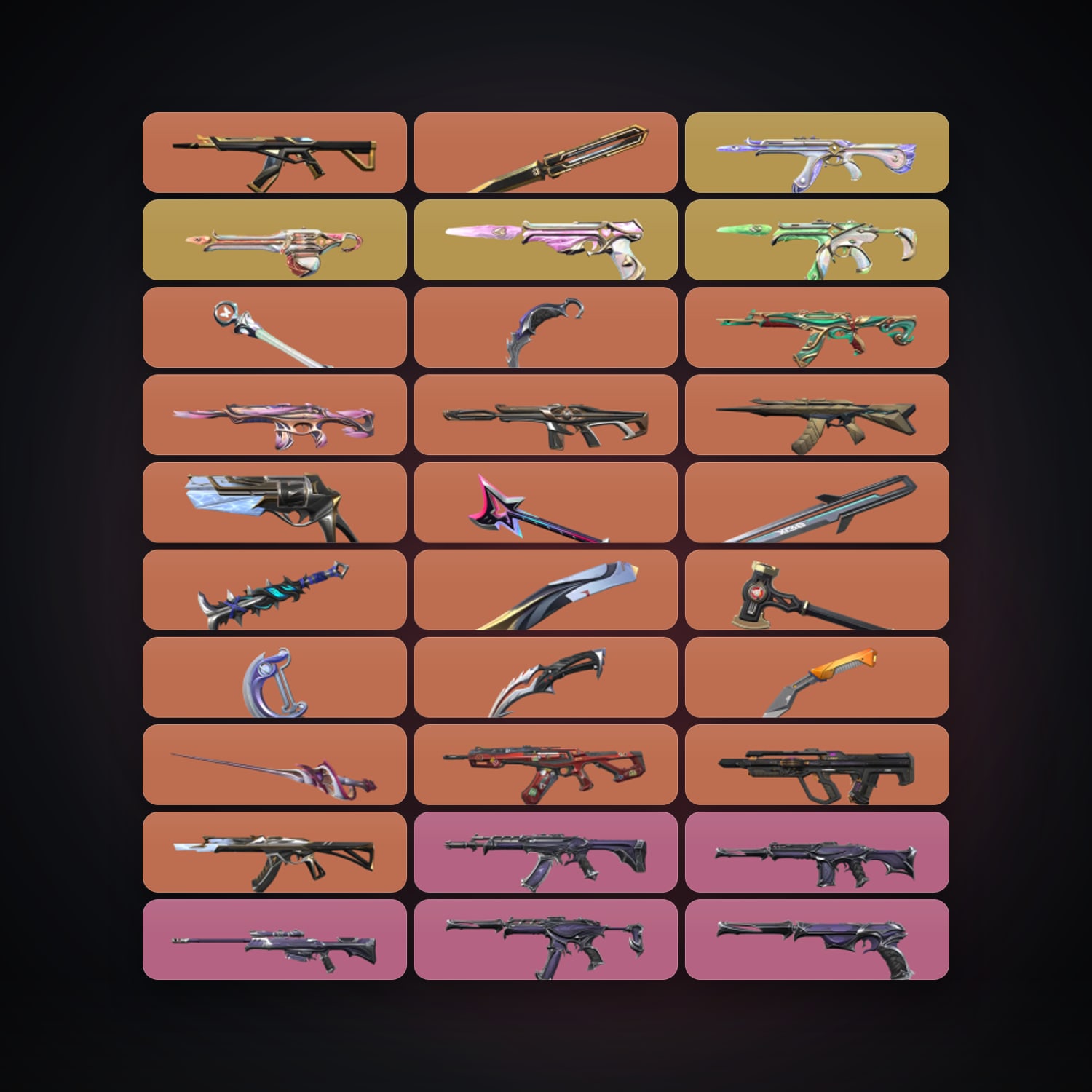 EU Plat 3 locker — 12 knives, 155 skins, lvl 668 — HabibiAccounts