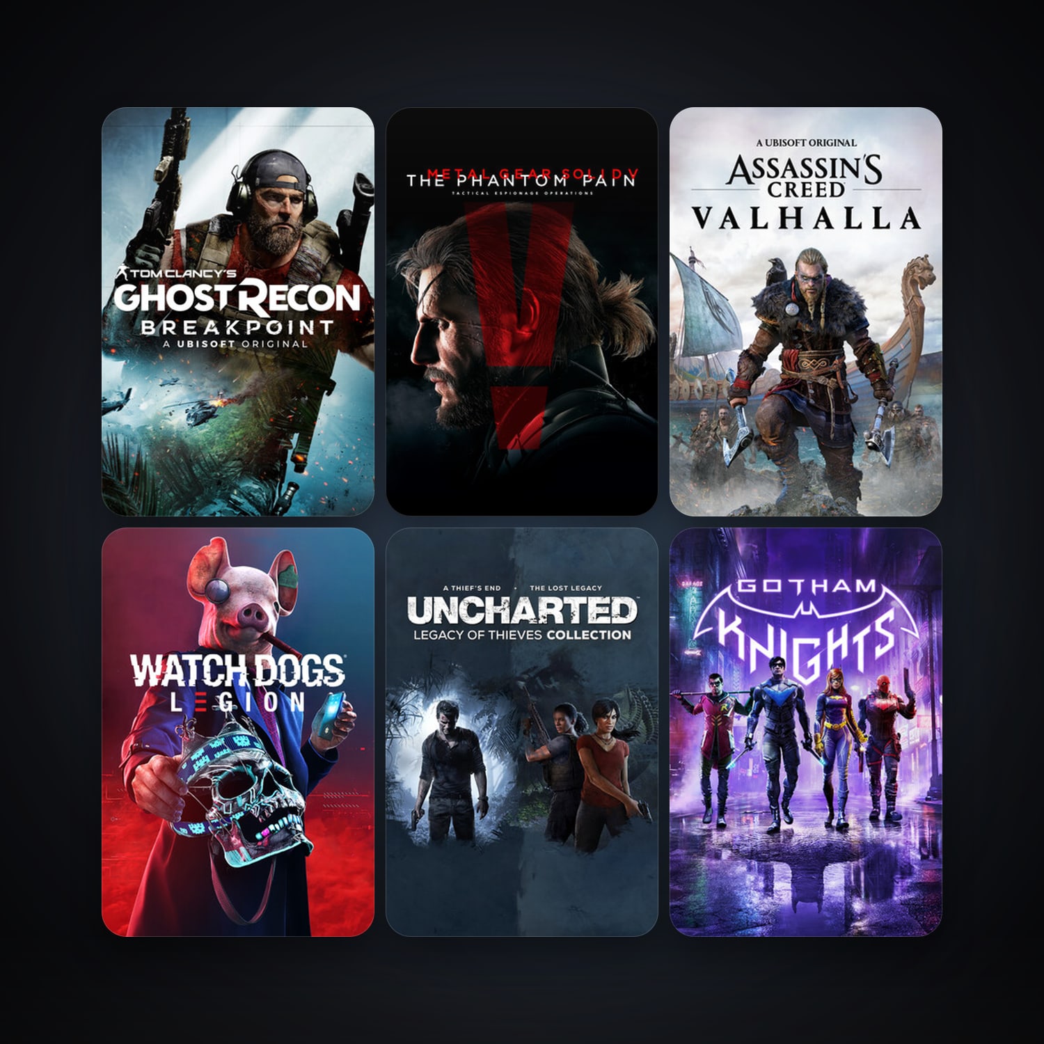 METAL GEAR SOLID V: THE PHANTOM PAIN + Hogwarts Legacy, 25 games, clean — HabibiAccounts
