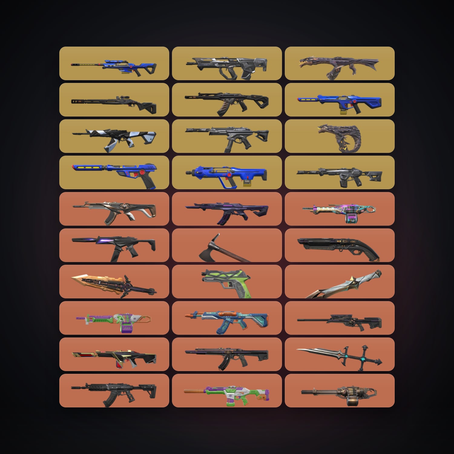 NA Bronze 3 locker — 20 knives, 232 skins, lvl 171 · 261202382 — HabibiAccounts