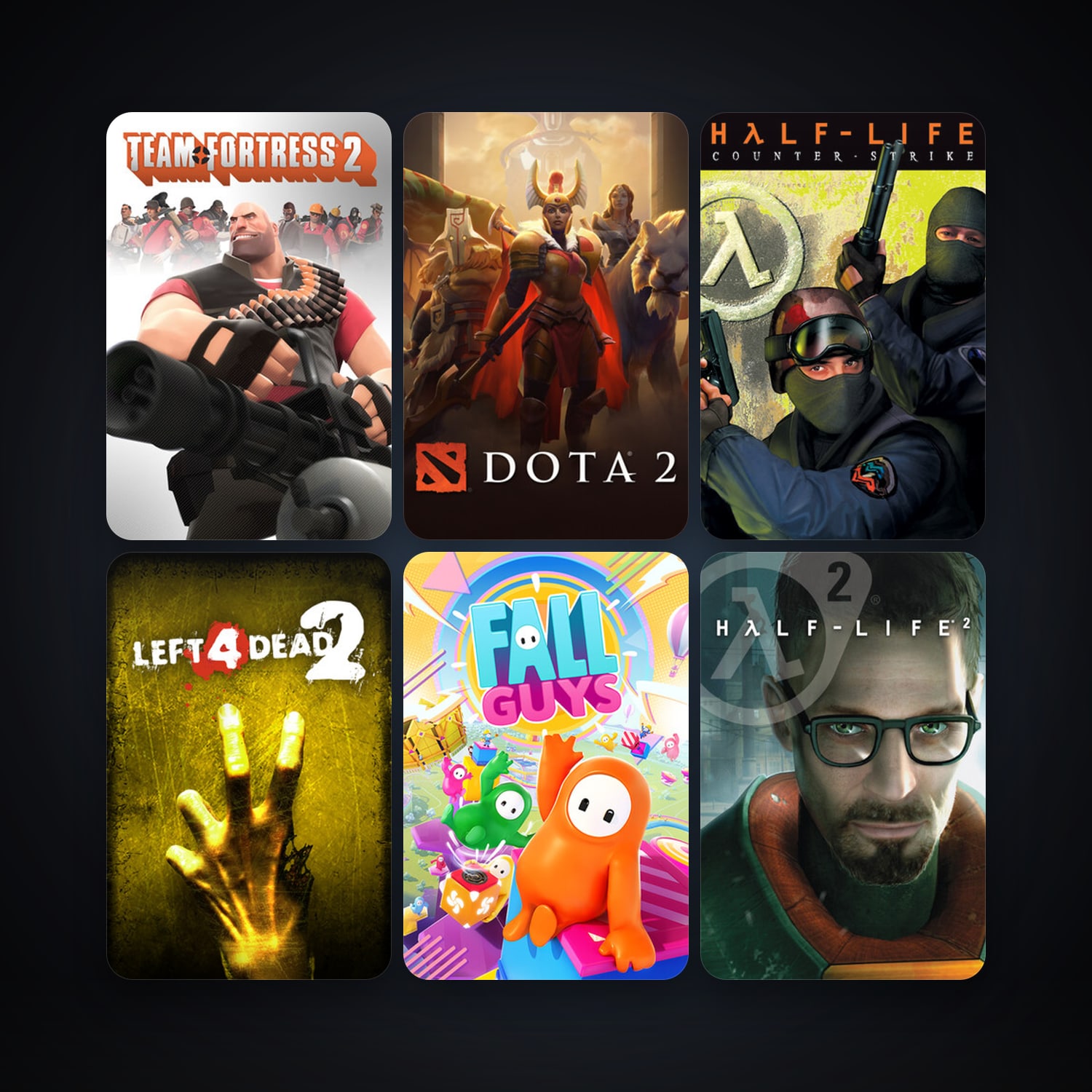 Counter-Strike + Half-Life 2, 13 games, clean — HabibiAccounts