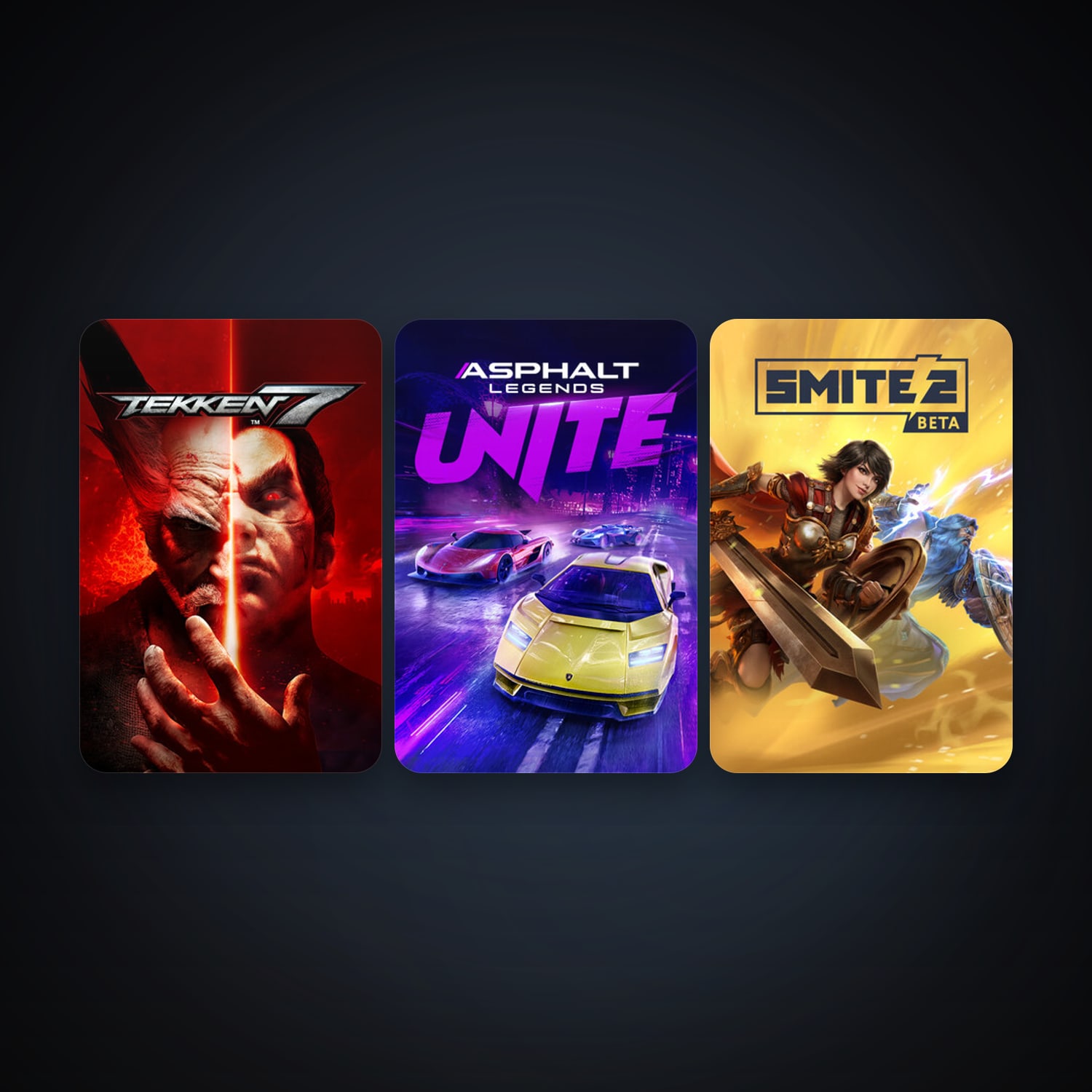 TEKKEN 7 + Asphalt Legends Unite, 5 games, clean — HabibiAccounts