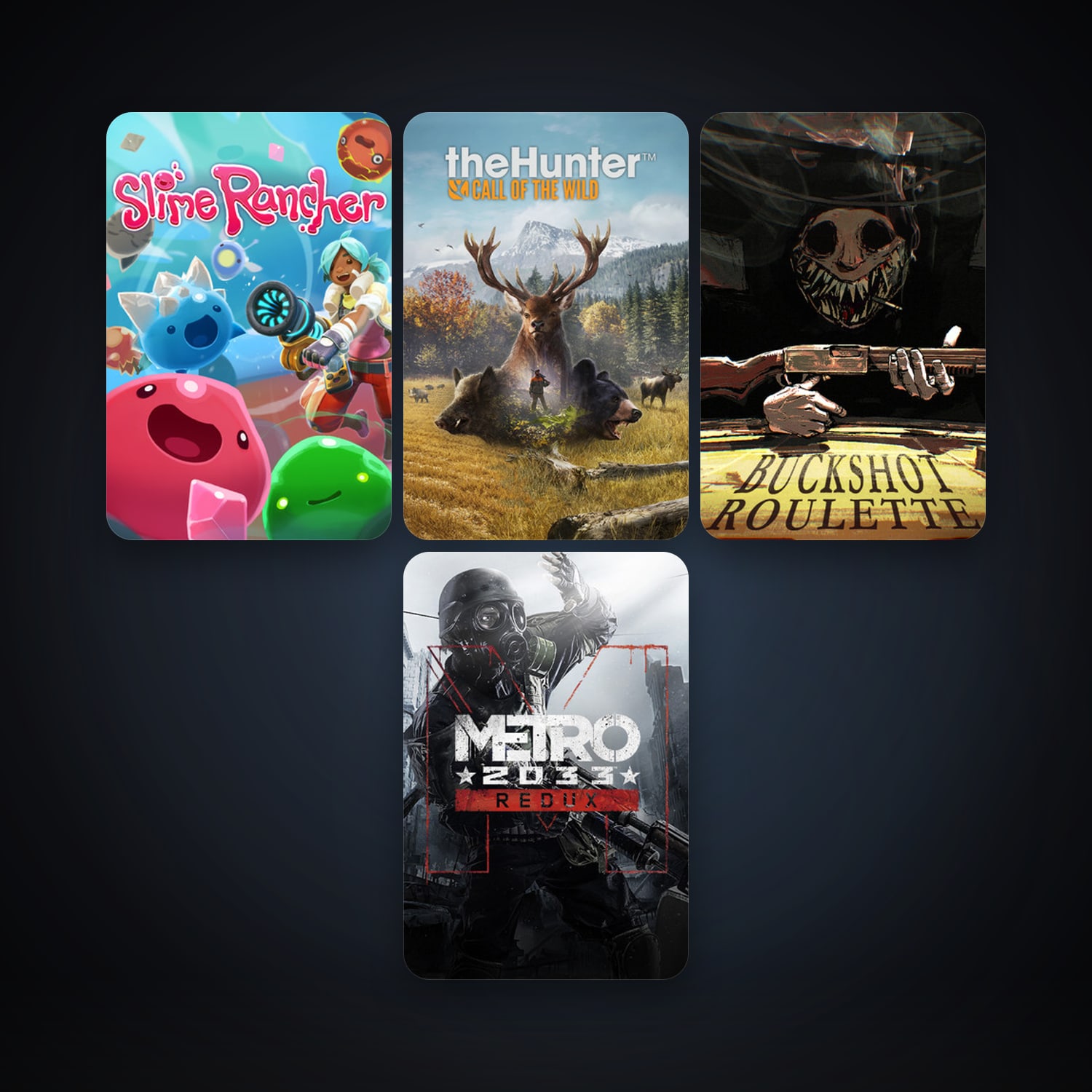 Metro 2033 Redux + Slime Rancher, 7 games, clean — HabibiAccounts