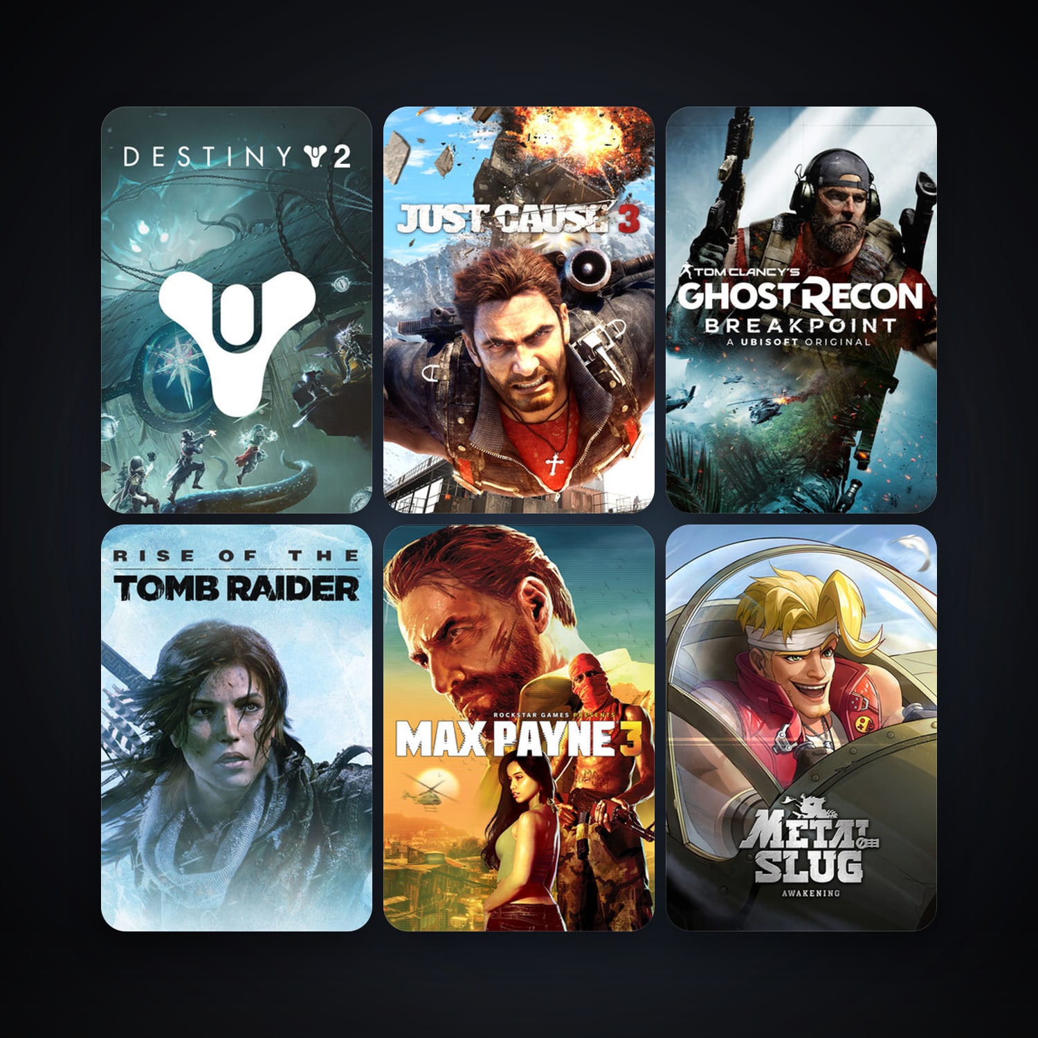 Max Payne 3 + Just Cause 3, 16 games, clean — HabibiAccounts