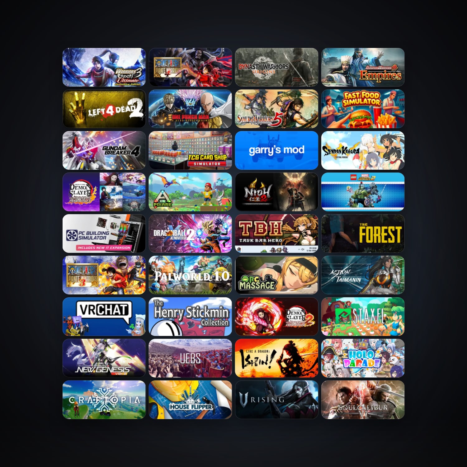 Steam 204 games, Steam 10, clean — HabibiAccounts