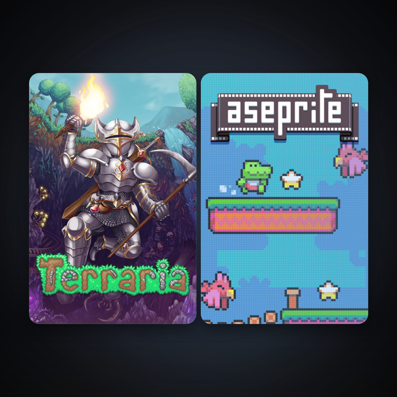 Terraria + Aseprite, 3 games, clean — HabibiAccounts