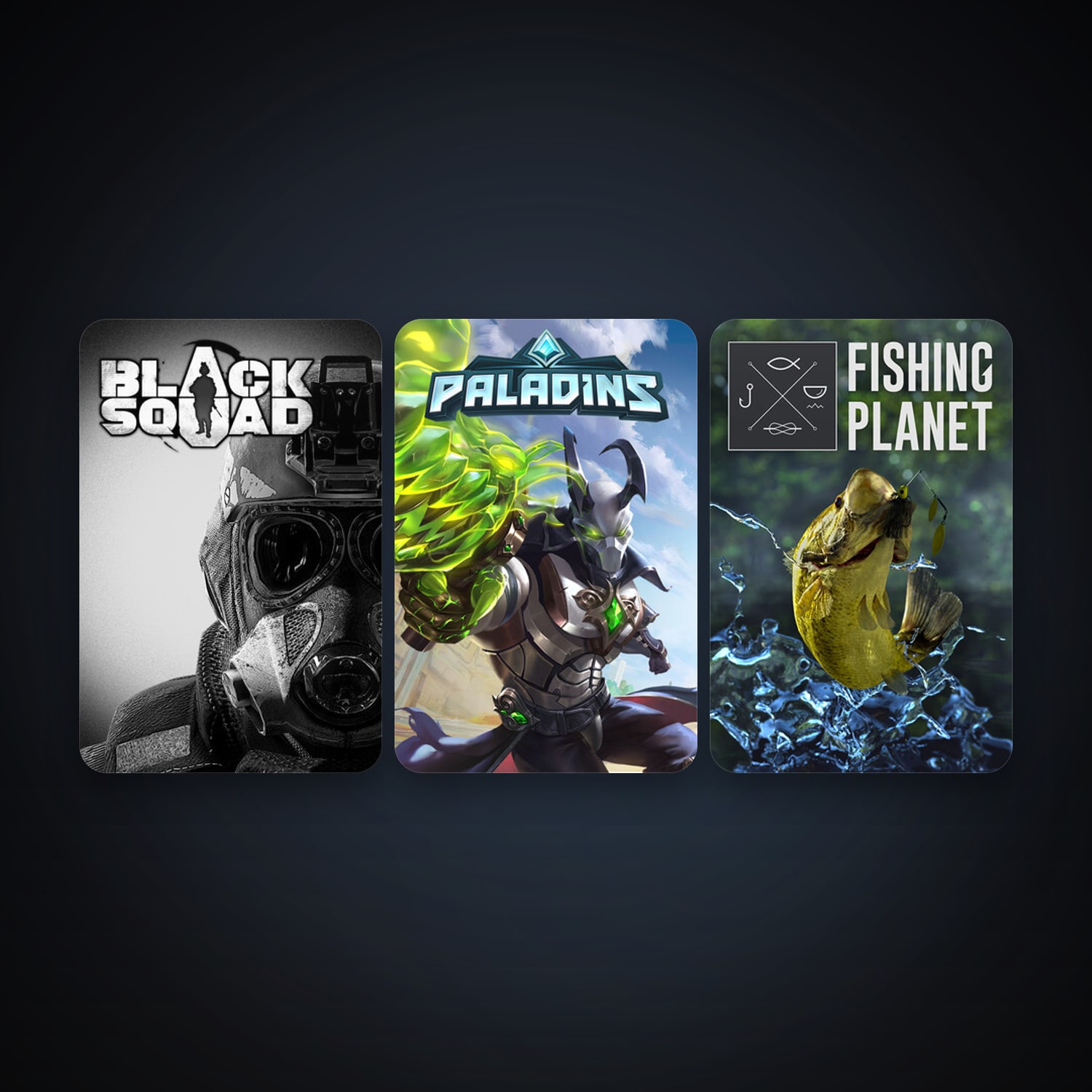 Fishing Planet + Paladins, 6 games, clean — HabibiAccounts