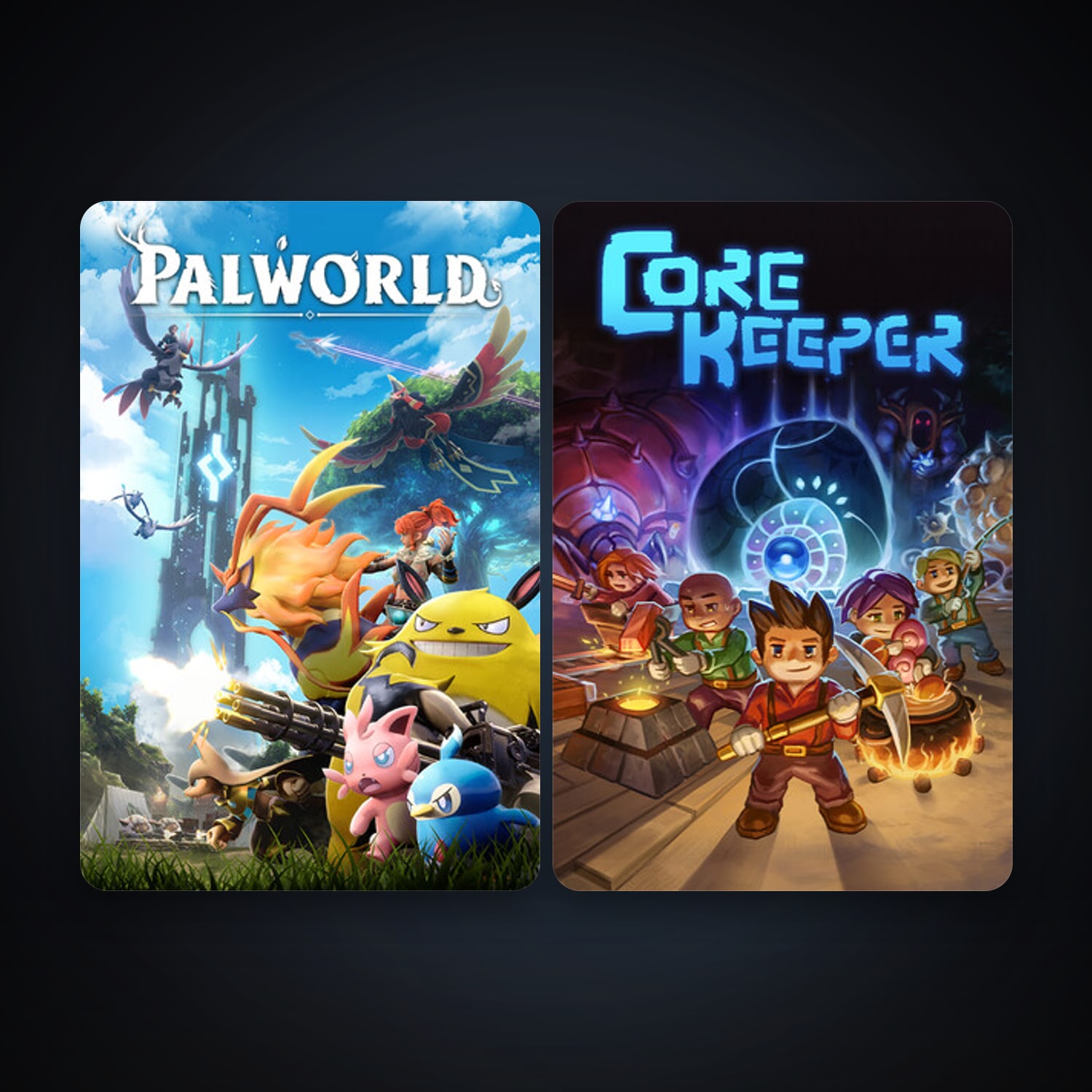 Core Keeper + Palworld, 2 games, clean — HabibiAccounts