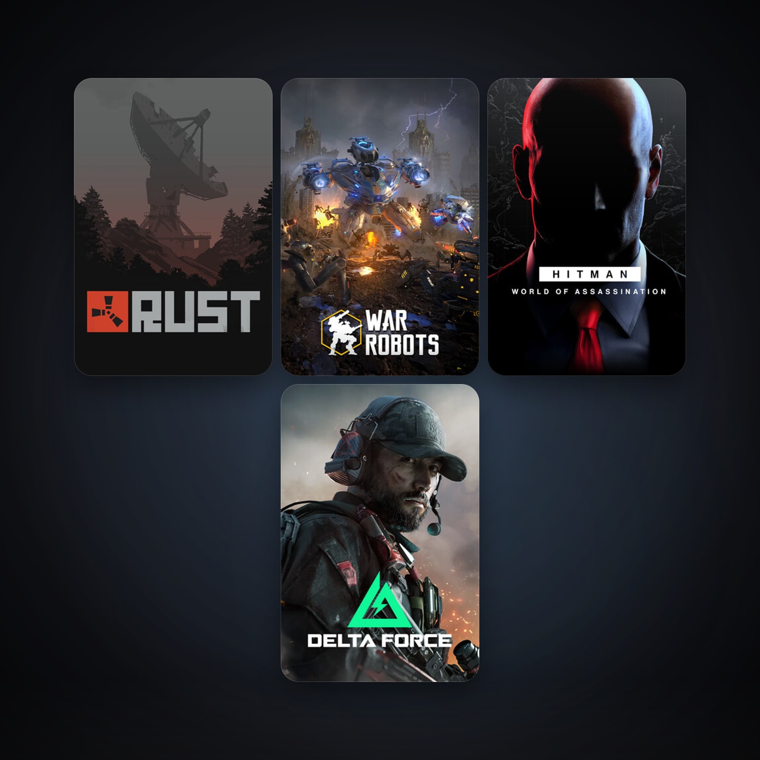 Rust + War Robots, 7 games, clean — HabibiAccounts
