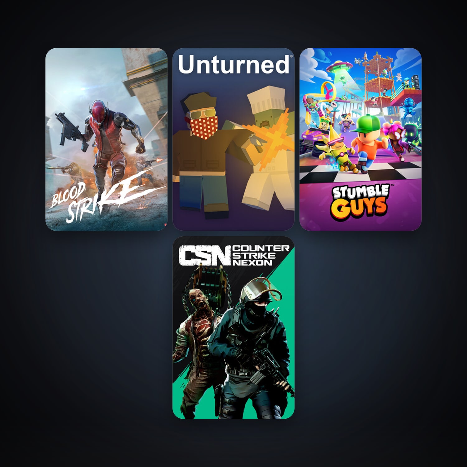 Counter-Strike Nexon: Studio + Unturned, 10 games, clean — HabibiAccounts