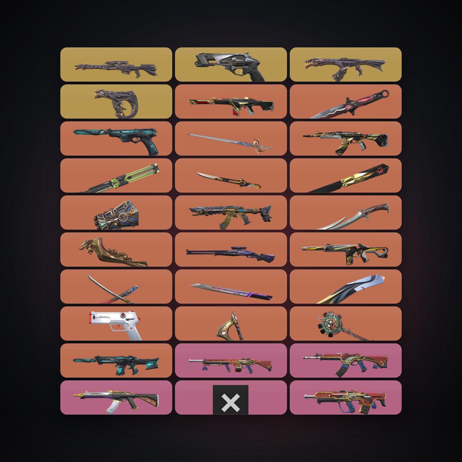 EU Silver 2 locker — 13 knives, 128 skins, lvl 305 — HabibiAccounts