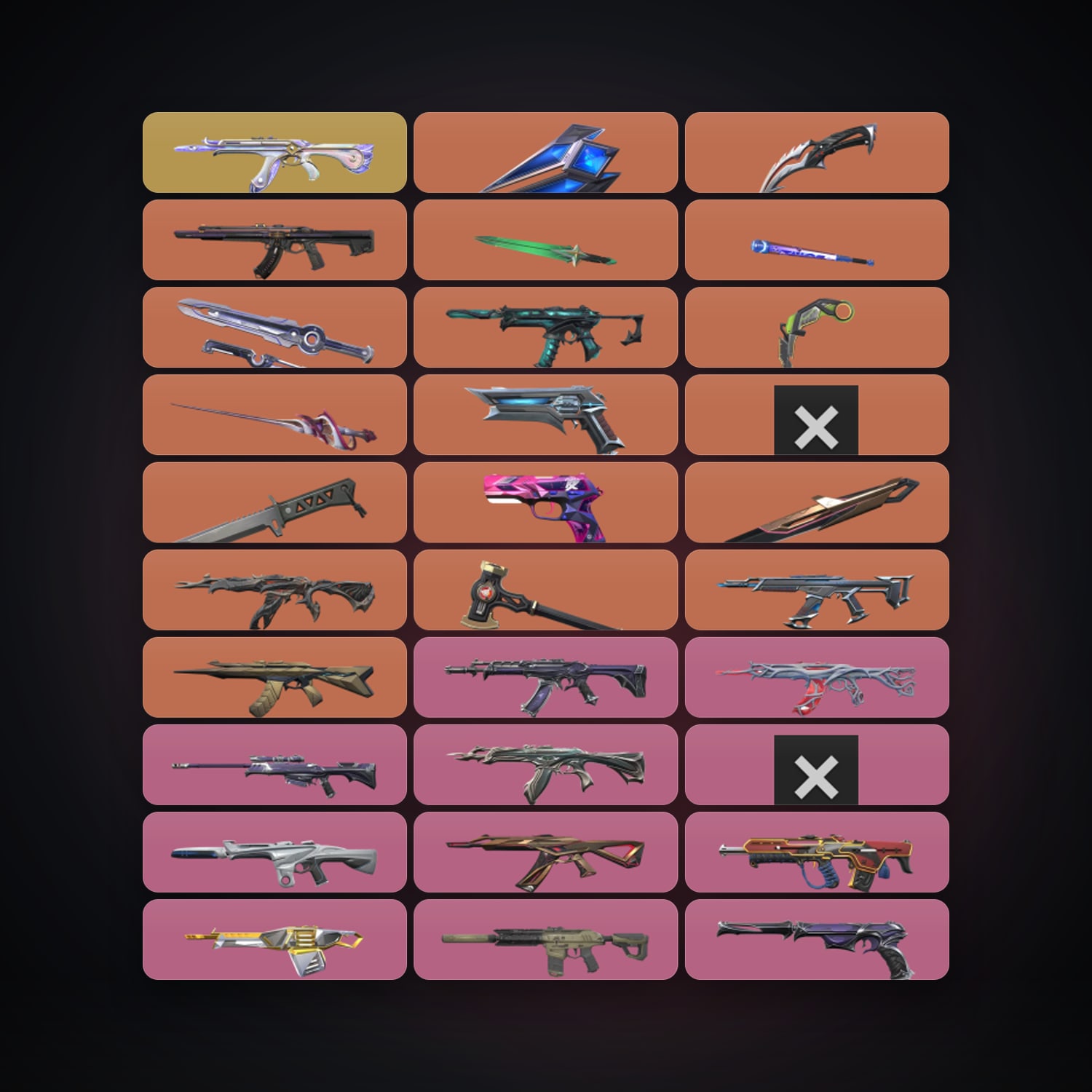 AP Diamond 2 locker — 11 knives, 135 skins, lvl 415 — HabibiAccounts