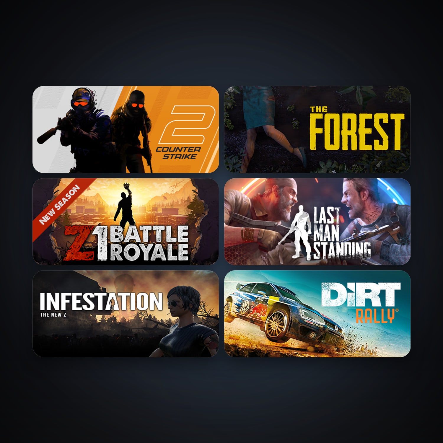 CS2 Prime + The Forest, 18 games, Steam 21, clean — HabibiAccounts