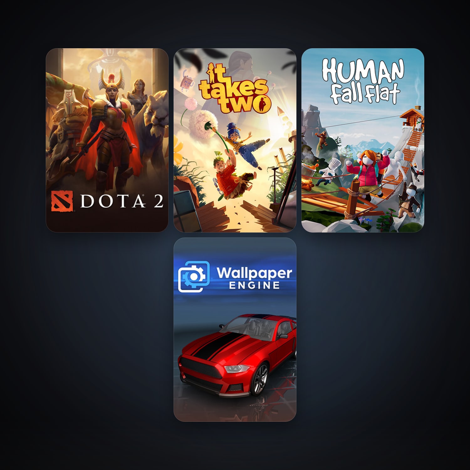 Dota 2 + Wallpaper Engine, 6 games, clean — HabibiAccounts