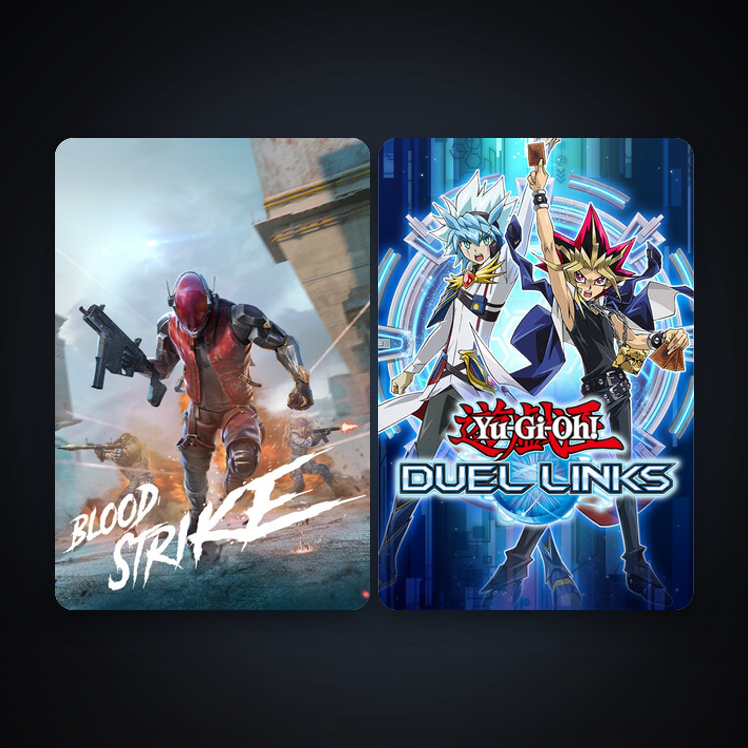 Yu-Gi-Oh! Duel Links + Blood Strike, 4 games, clean — HabibiAccounts