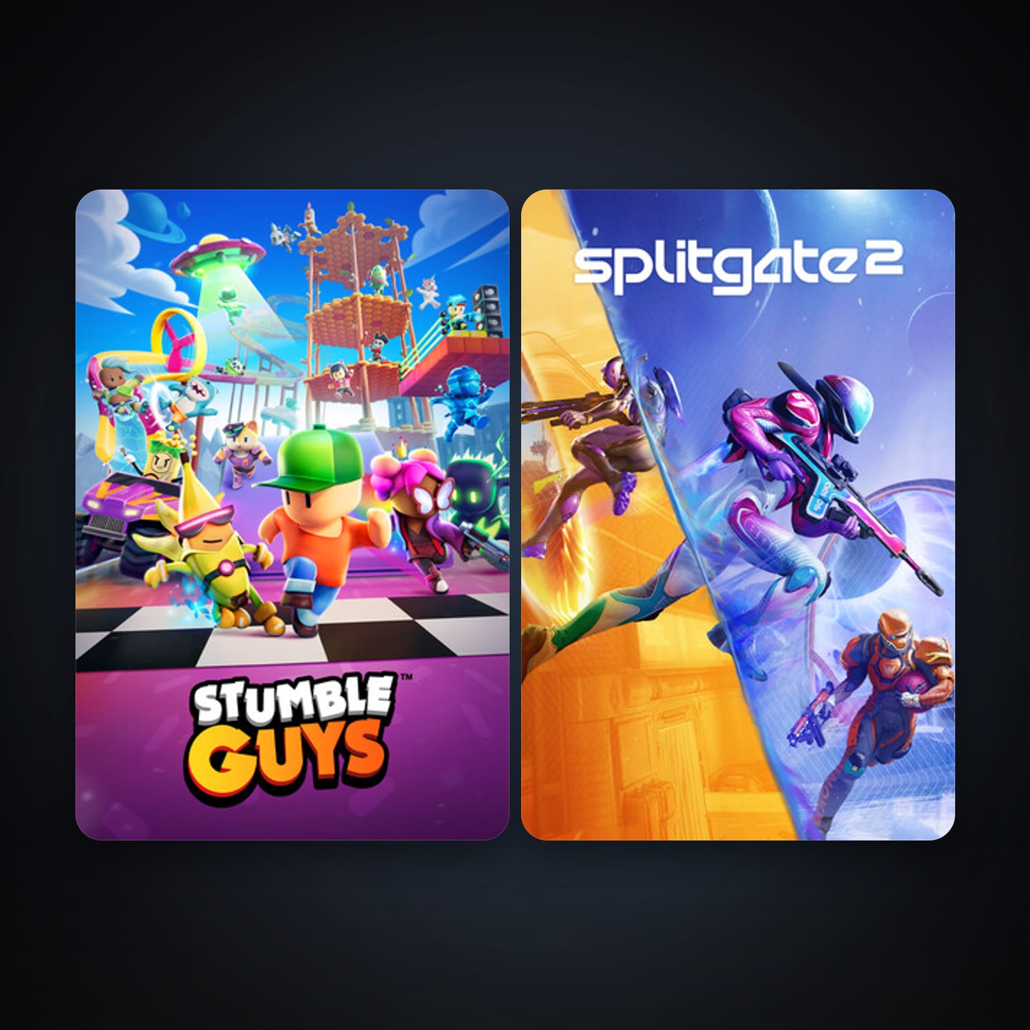 Stumble Guys + Splitgate 2 - Beta, 5 games, clean — HabibiAccounts