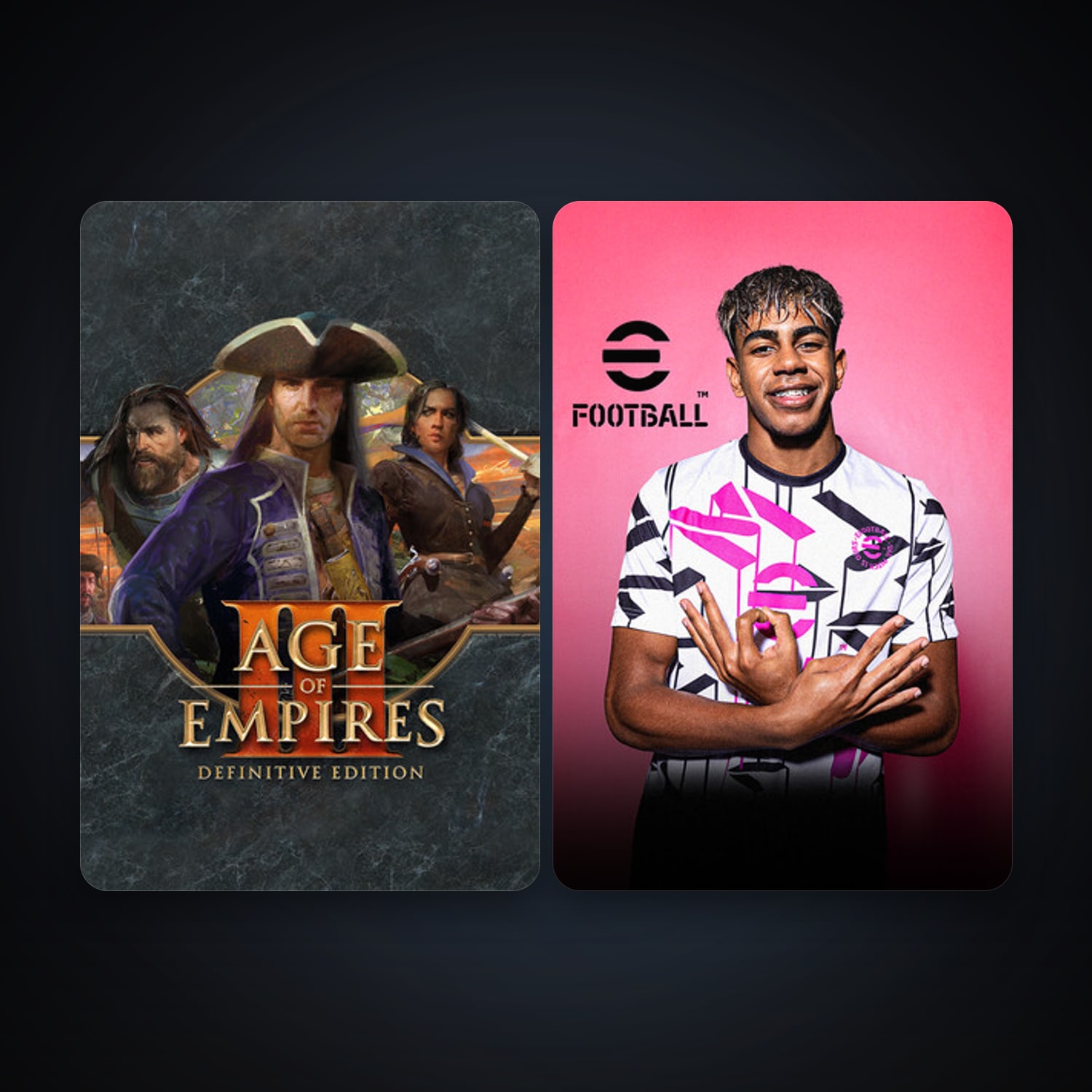 Age of Empires III: Definitive Edition + eFootball 2024, 4 games, clean — HabibiAccounts