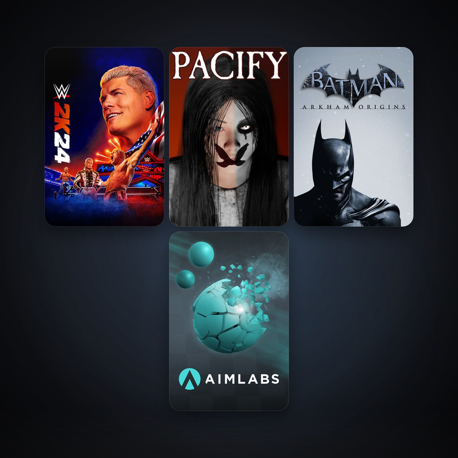 Batman: Arkham Origins + Aimlabs, 11 games, clean — HabibiAccounts