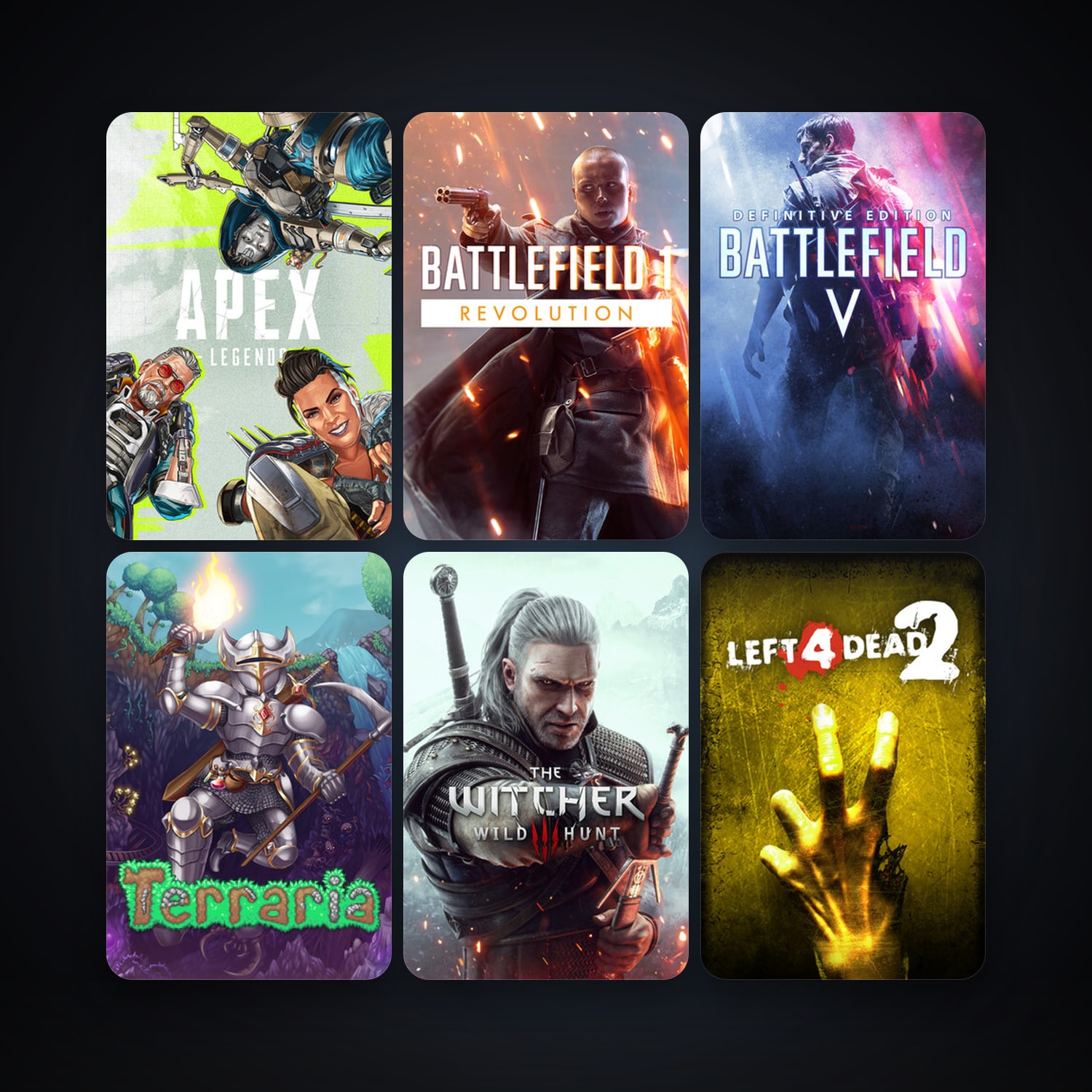 Left 4 Dead 2 + Terraria, 17 games, clean — HabibiAccounts