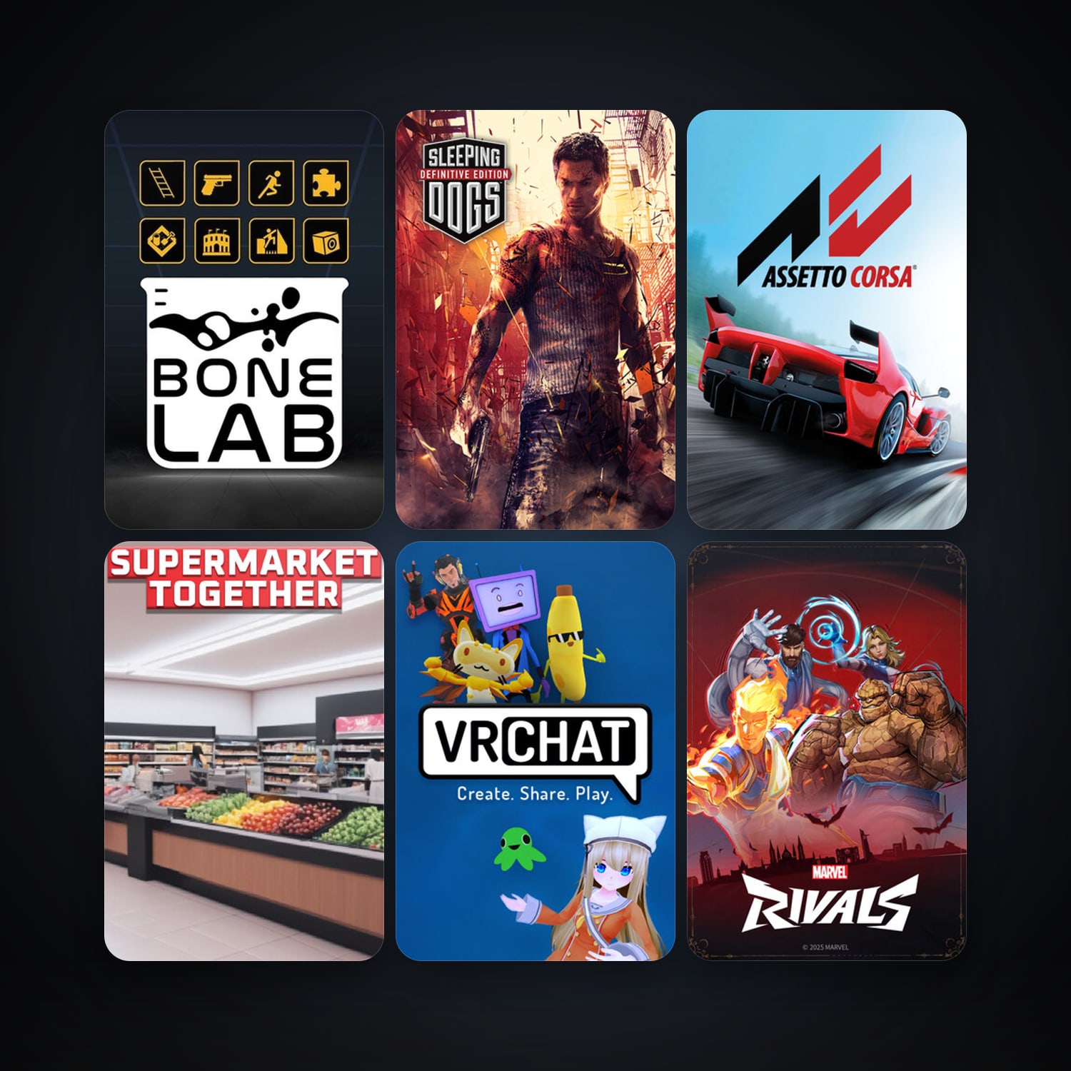 RaceRoom Racing Experience + Assetto Corsa, 17 games, clean — HabibiAccounts