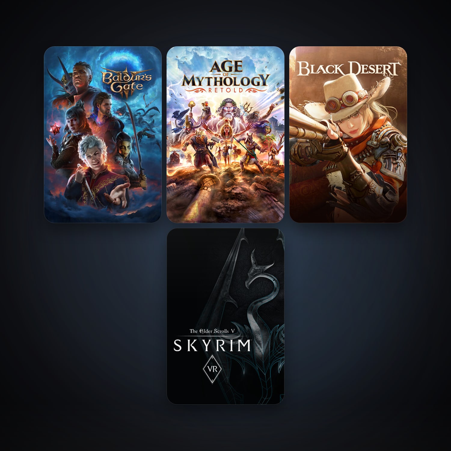 Black Desert Online + The Elder Scrolls V: Skyrim VR, 4 games, clean — HabibiAccounts