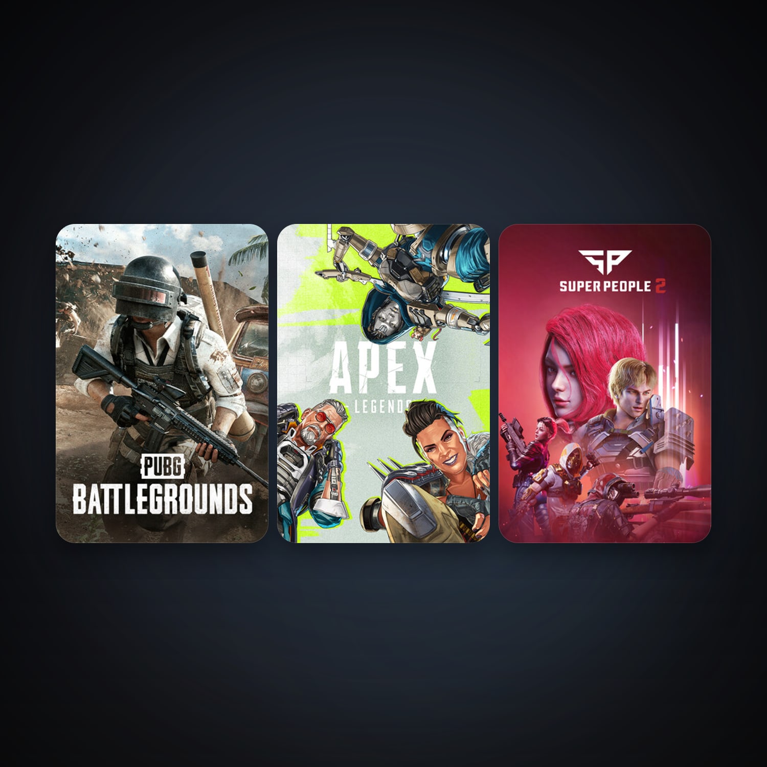 PUBG: BATTLEGROUNDS + Apex Legends, 3 games, clean — HabibiAccounts