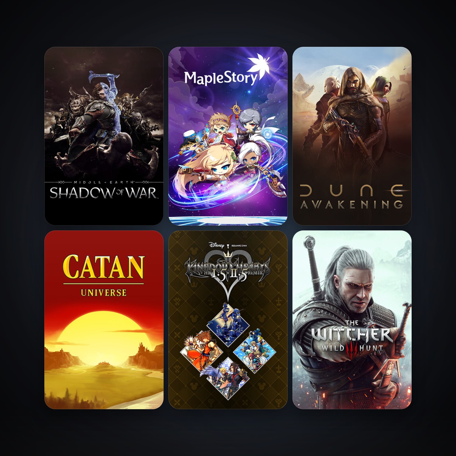 MapleStory + The Witcher 3: Wild Hunt, 10 games, clean — HabibiAccounts