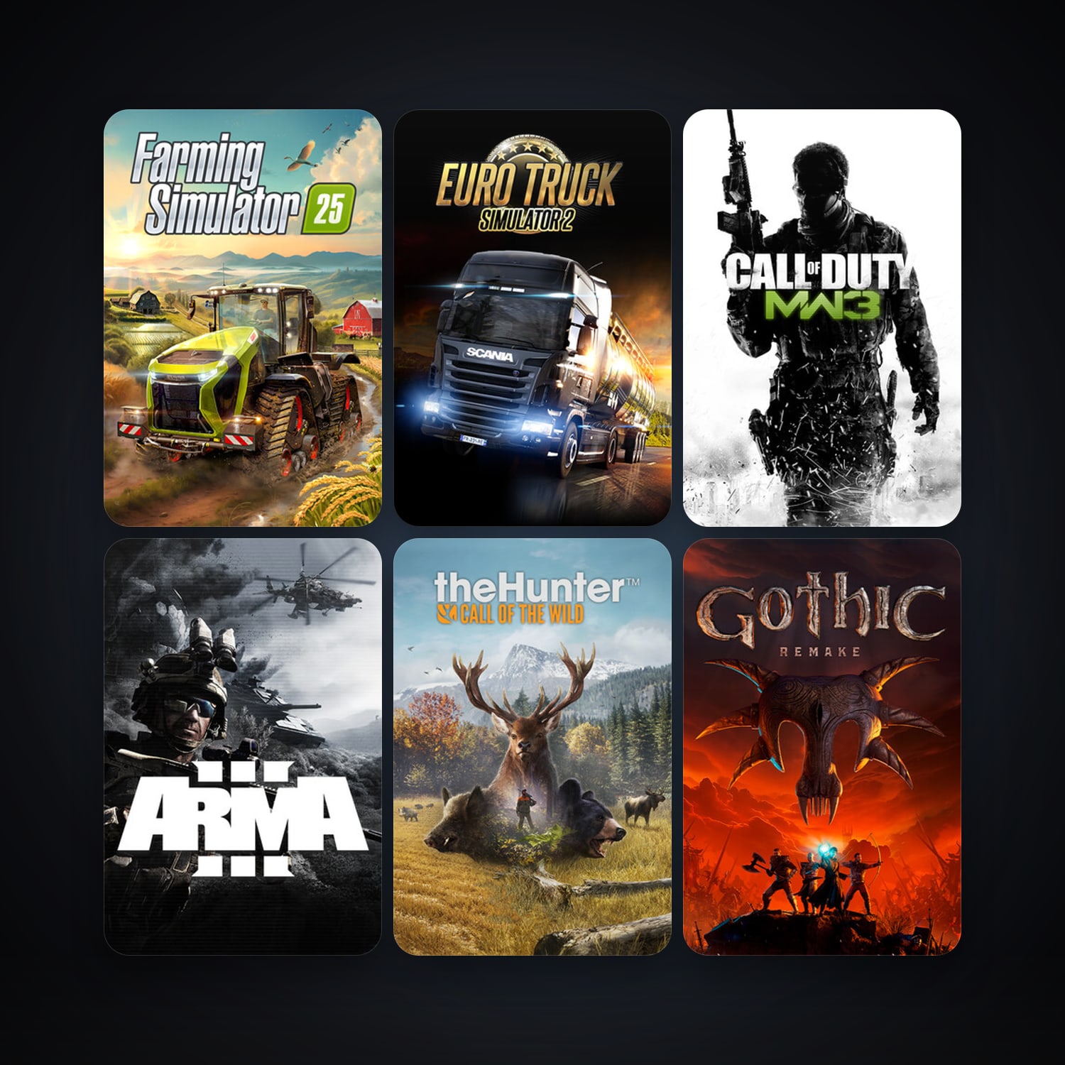Call of Duty: Modern Warfare 3 (2011) + Arma 3, 60 games, Steam 11, clean — HabibiAccounts