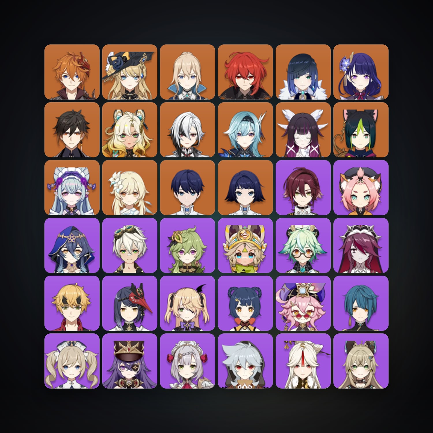 Genshin Impact | AR 56 | 56 Chars | 13× 5★ — Genshin / miHoYo Account — HabibiAccounts