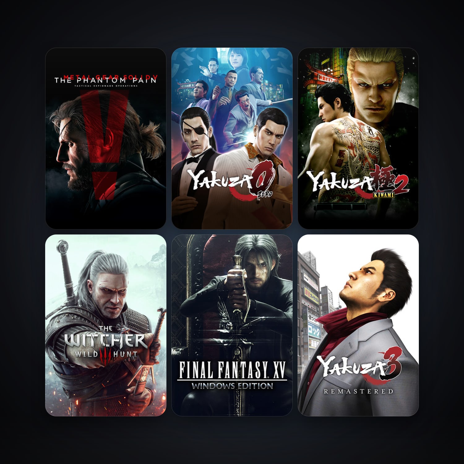 Metal Gear Solid V: THE Phantom Pain + The Witcher 3: Wild Hunt, 62 games, clean — HabibiAccounts