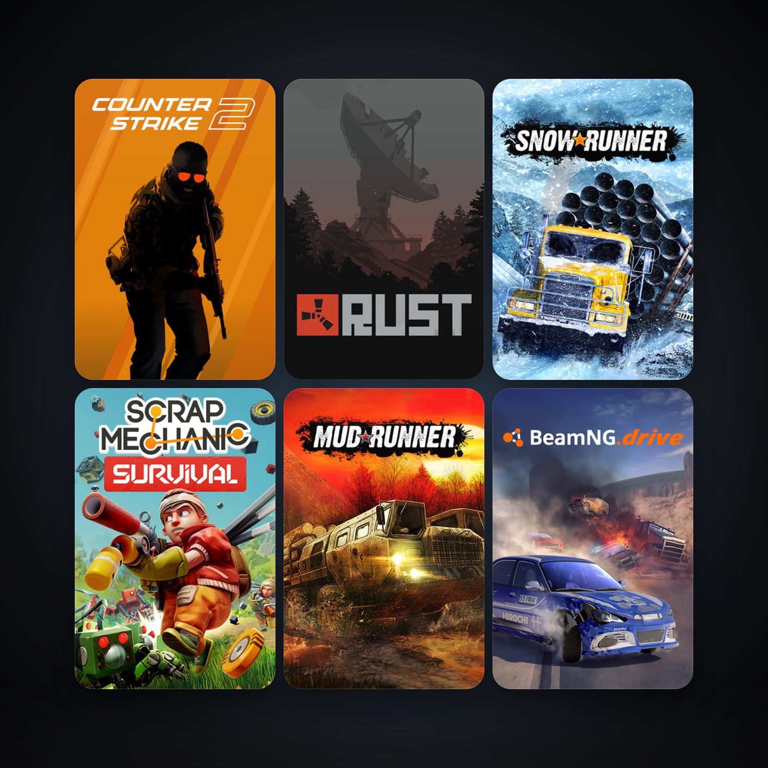 CS2 Prime + Euro Truck Simulator 2, 35 games, Steam 10, clean — HabibiAccounts