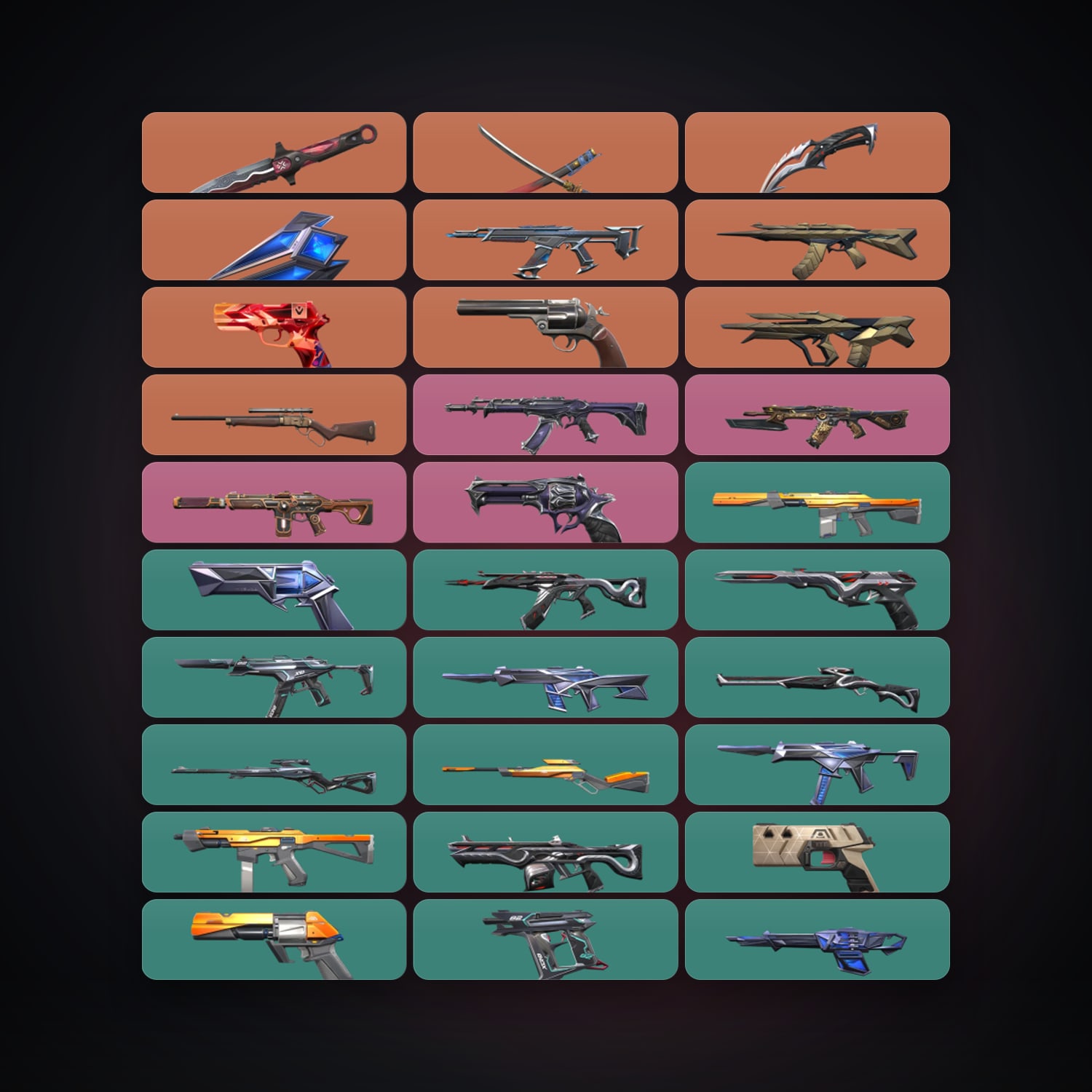 NA Gold 3 locker — 4 knives, 59 skins, lvl 106 — HabibiAccounts