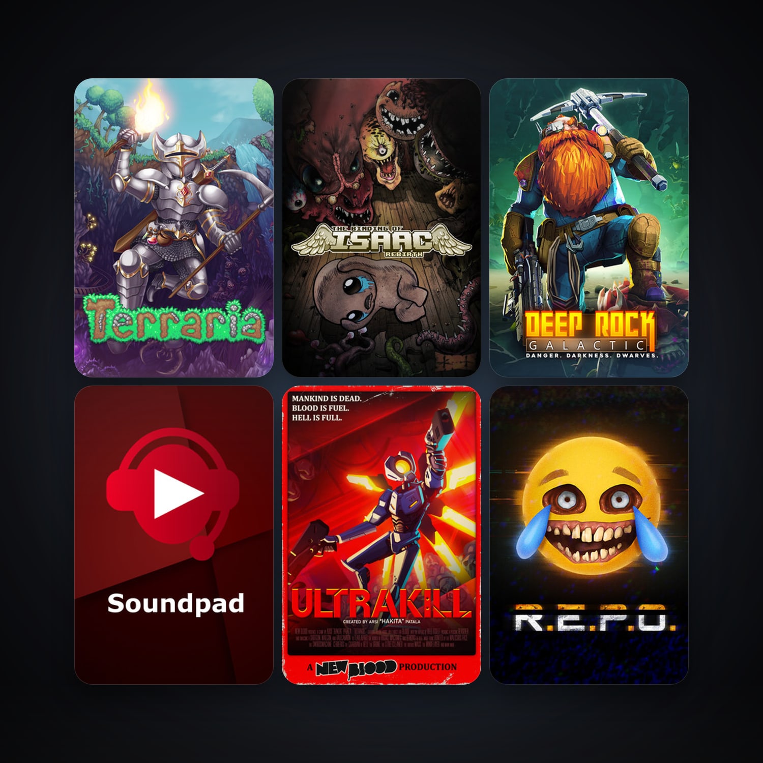 Terraria + The Binding of Isaac: Rebirth, 174 games, Steam 14, clean — HabibiAccounts